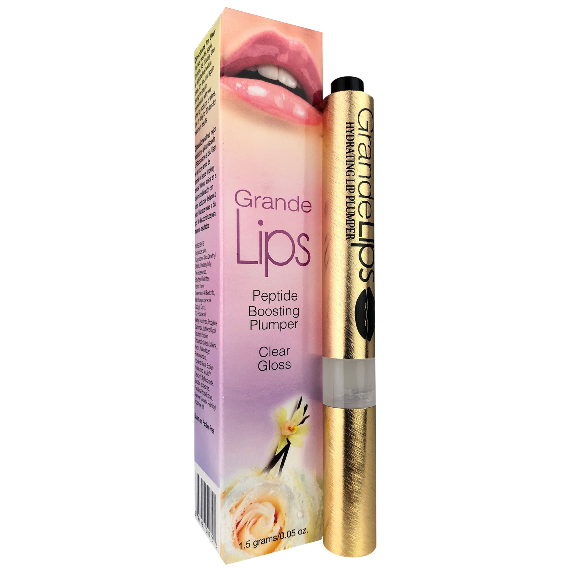Grande Lips Peptide Clear Gloss Lip Plumper .05 oz